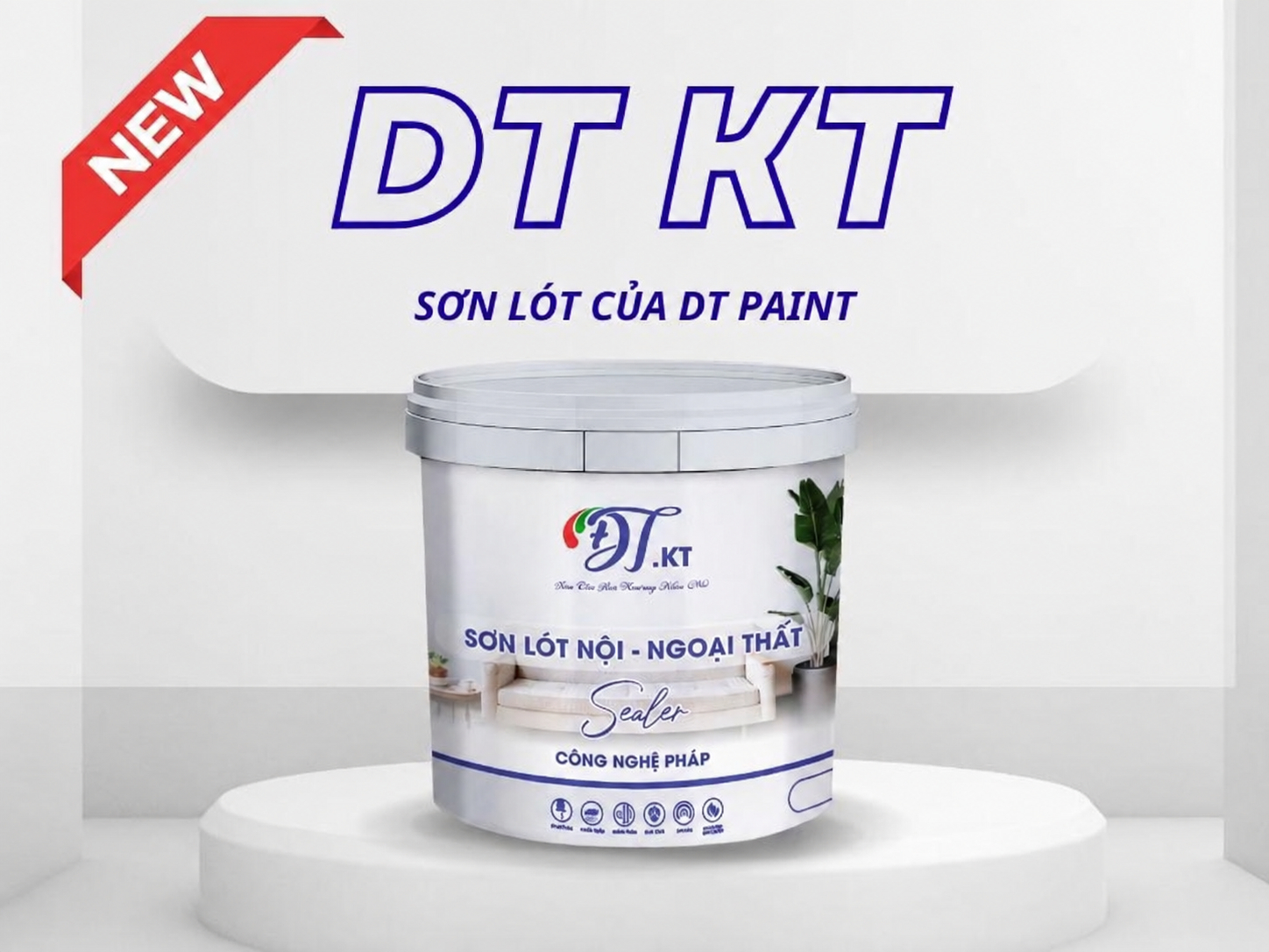 Sơn lót nội - ngoại thất DT KT Sealer